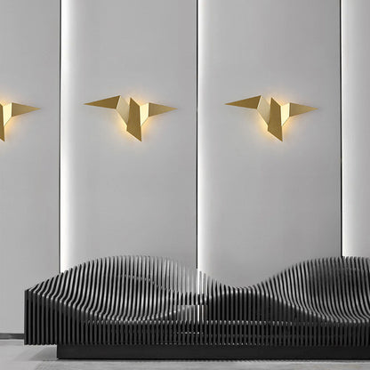BirdLight - Applique Murale Oiseau en Fer Artisanal pour Décoration Intérieure