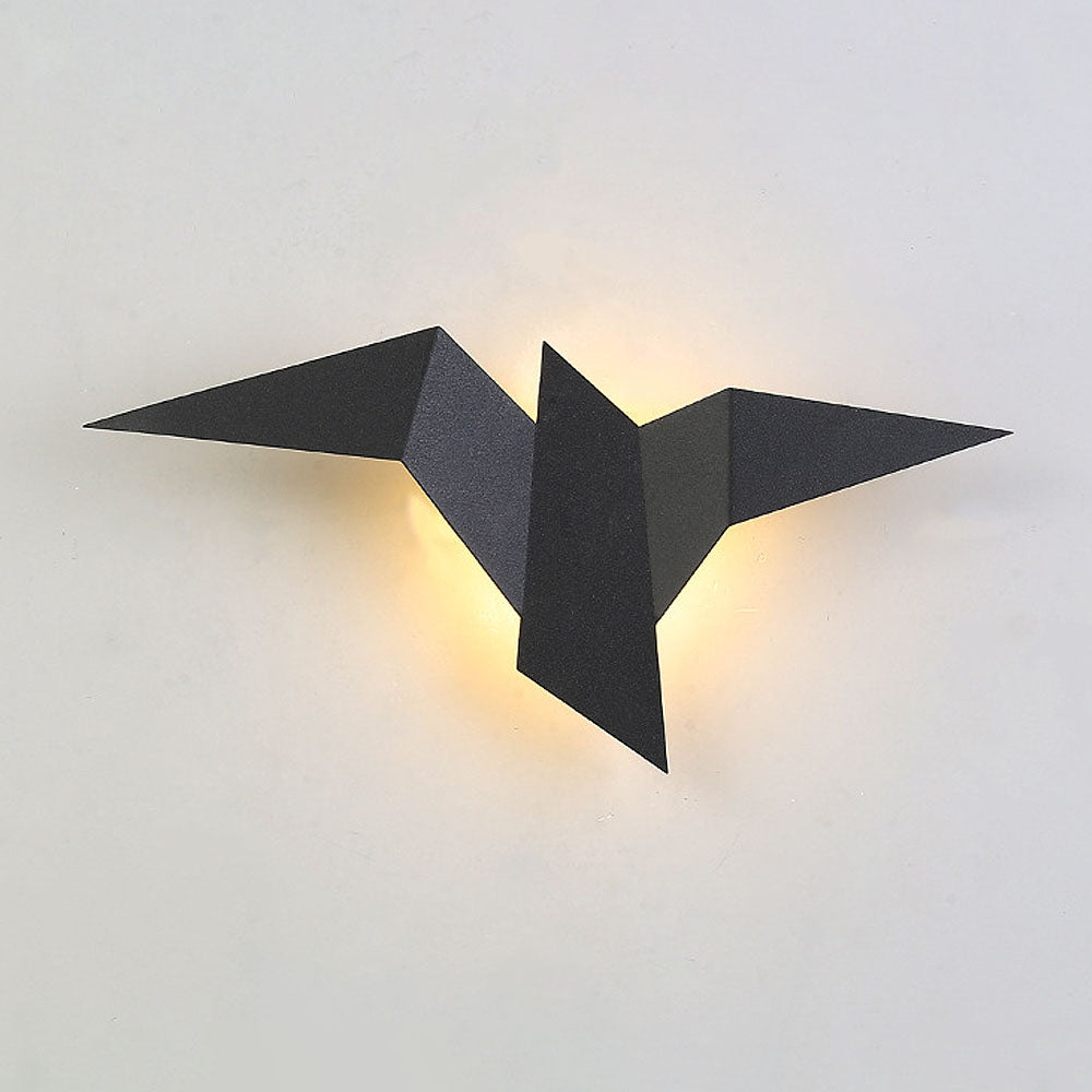 BirdLight - Applique Murale Oiseau en Fer Artisanal pour Décoration Intérieure
