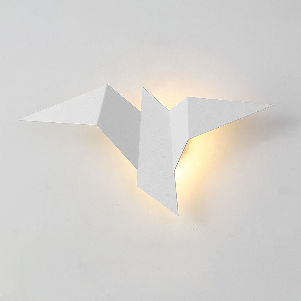 BirdLight - Applique Murale Oiseau en Fer Artisanal pour Décoration Intérieure