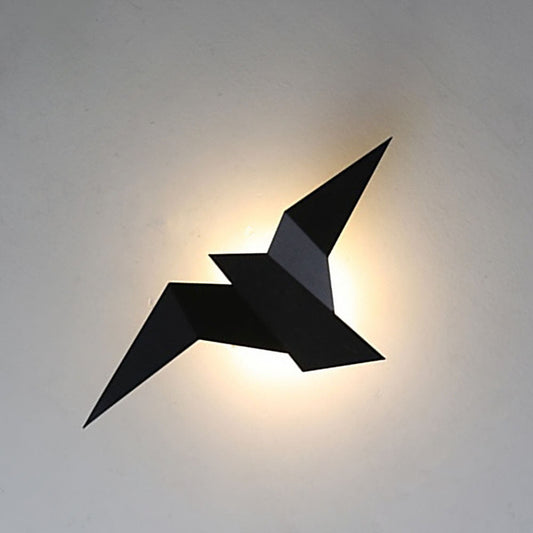 BirdLight - Applique Murale Oiseau en Fer Artisanal pour Décoration Intérieure