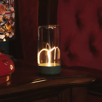 Floroux – Lampe de table LED rechargeable élégante avec contrôle tactile