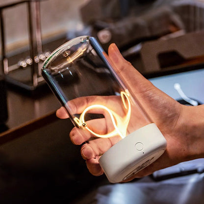 FlexiGlow Lampe de Table - Lampe de Table Moderne Magnétique Sans Fil