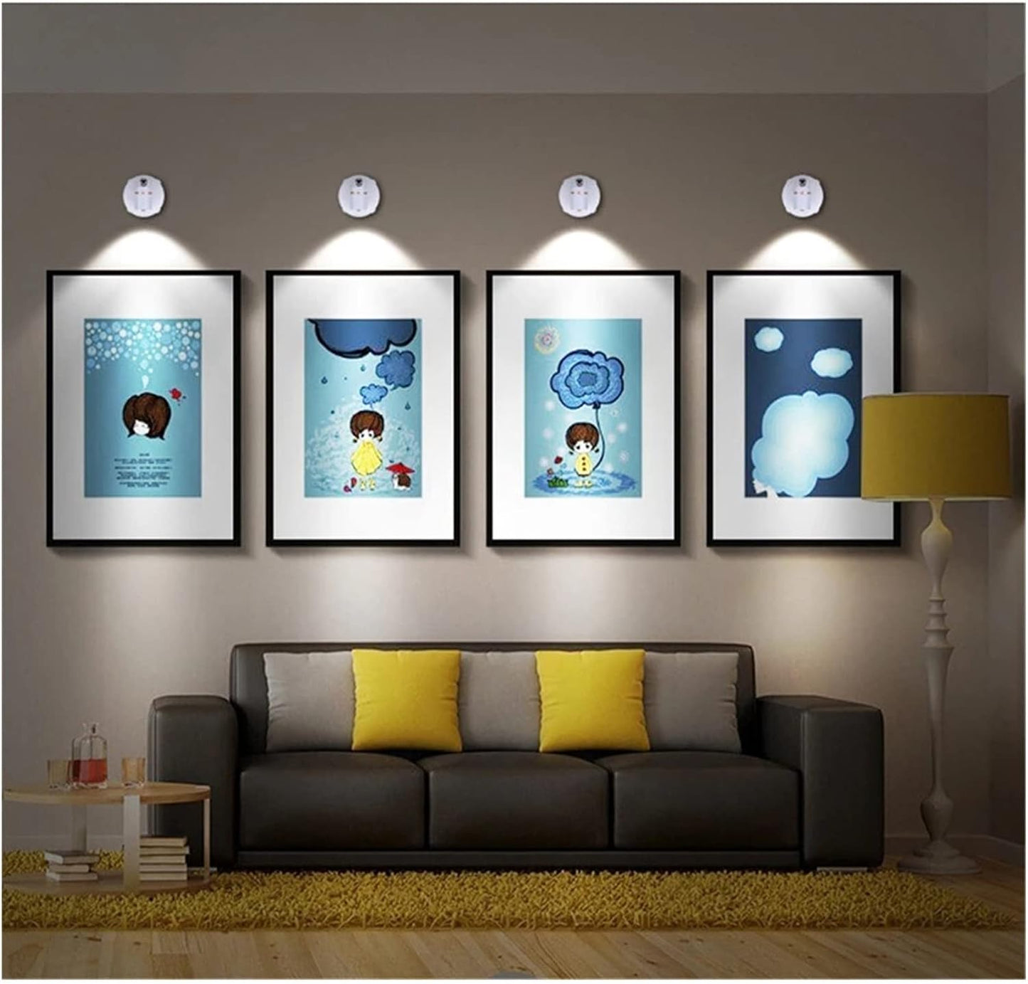 Floroux - Lampe de poche LED sans fil, rechargeable et lampe de bureau avec télécommande