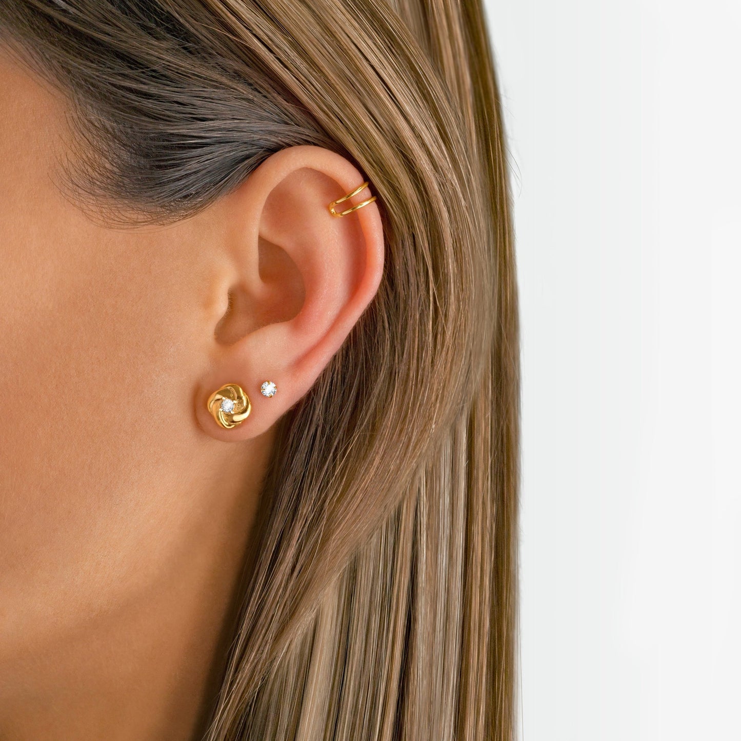 Boucles d'oreilles en zirconium Lynette élégantes pour un look raffiné