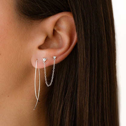 Boucles d'oreilles chic minimalistes - Lina