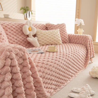 Couverture en peluche chic pour canapé/salon Rabbit