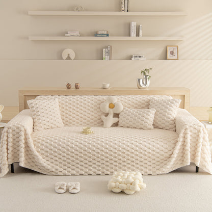 Couverture en jeté de canapé/chaiselongue en peluche Rabbit Chic