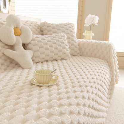 Couverture en jeté de canapé/chaiselongue en peluche Rabbit Chic