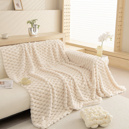 Couverture en jeté de canapé/chaiselongue en peluche Rabbit Chic