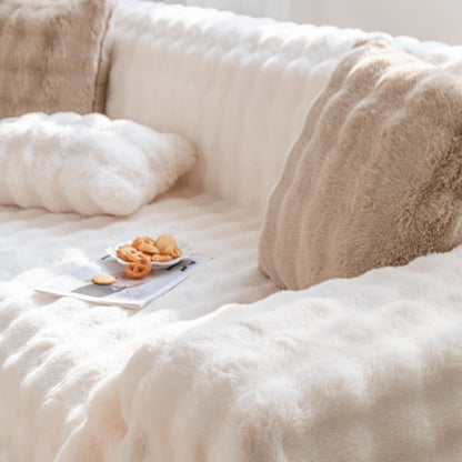 Couverture en peluche moelleuse pour canapé/sofa Rabbit