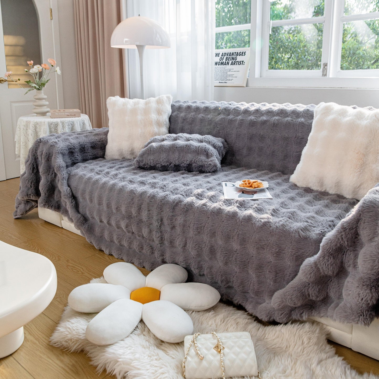 Couverture en peluche de canapé/salon Rabbit Cozy