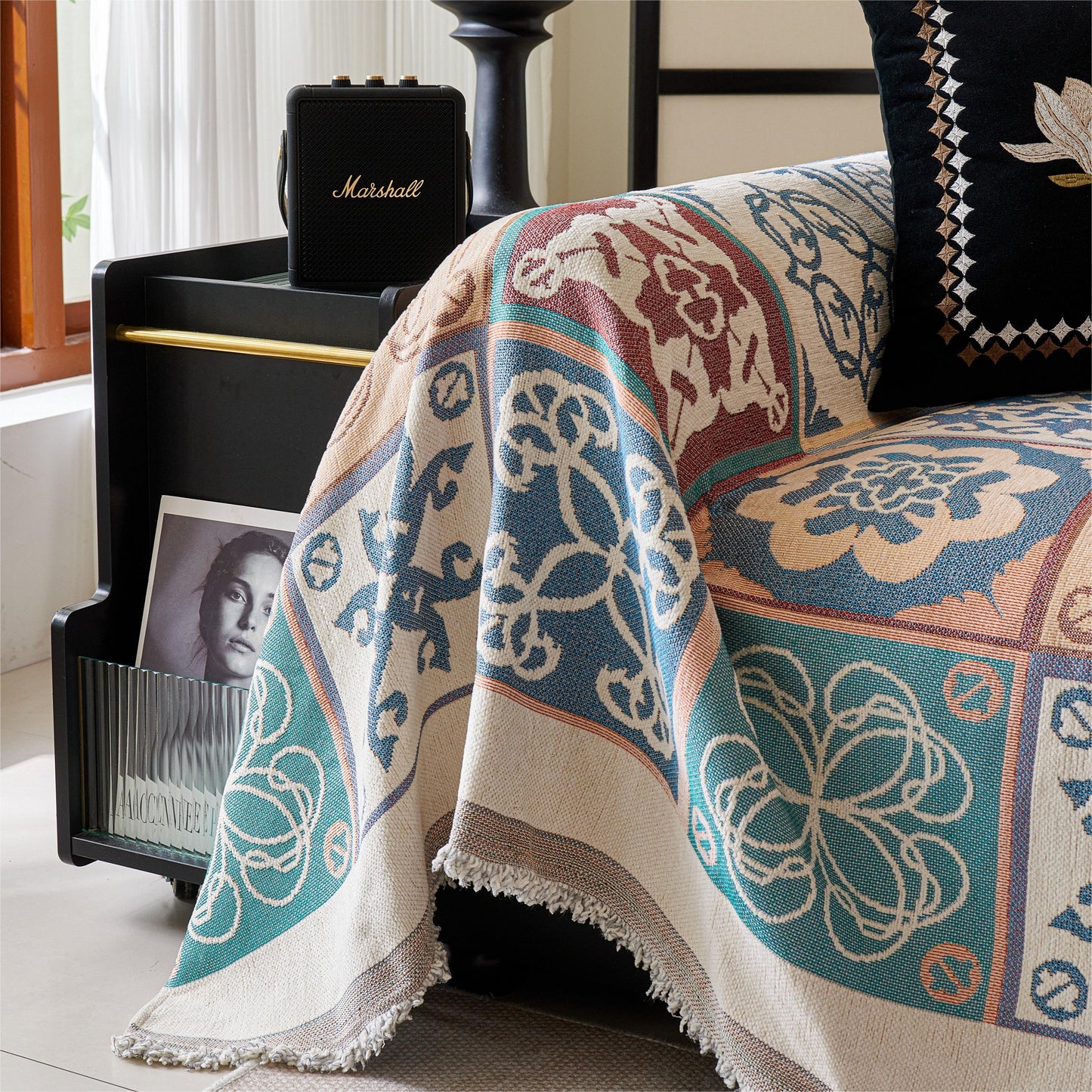 Charm Style Ethnique Housse de Canapé/Couverture