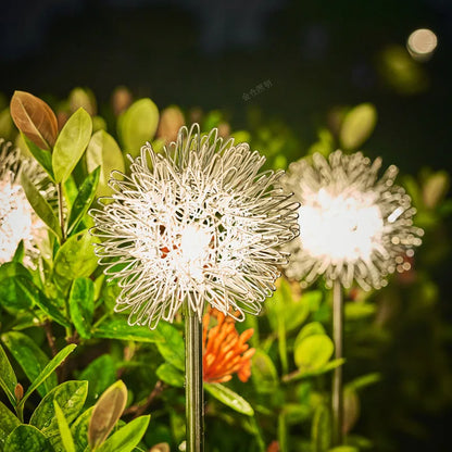 Floroux - Lampe de pelouse au pissenlit pour l'extérieur