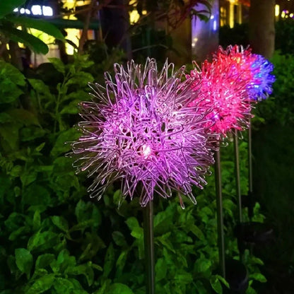 Floroux - Lampe de pelouse au pissenlit pour l'extérieur