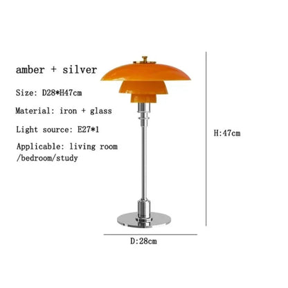 Floroux - Lampe de table LED en verre pour lire