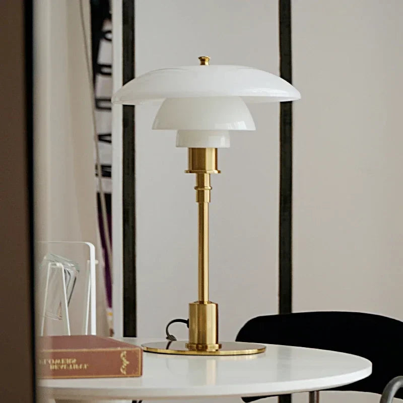 Floroux - Lampe de table LED en verre pour lire