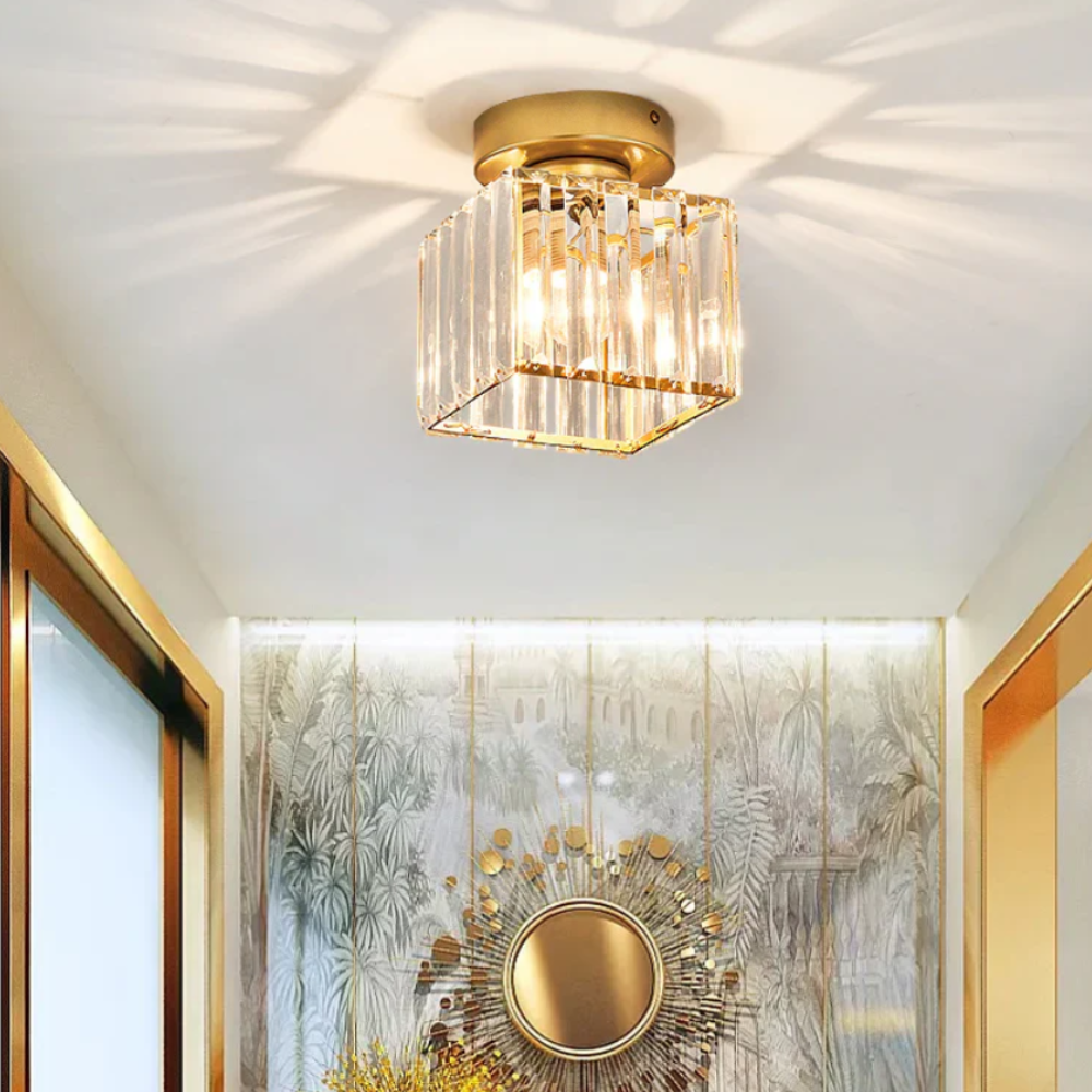 Floroux - Plafonnier moderne en cristal | Design luxueux et lumière vive pour chaque pièce