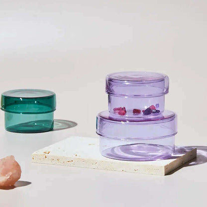 Bocal en verre mini de bureau