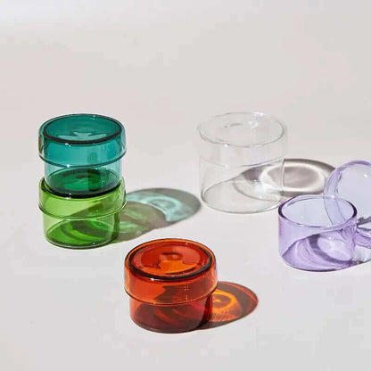 Bocal en verre mini de bureau