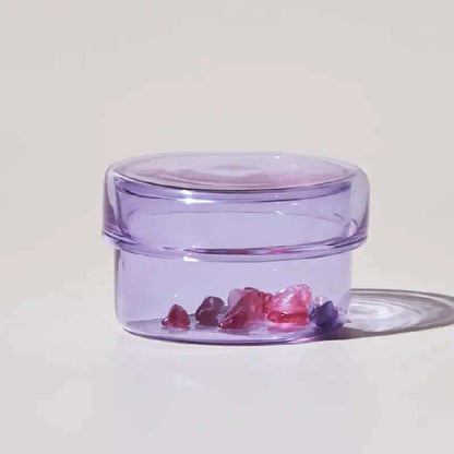 Bocal en verre mini de bureau