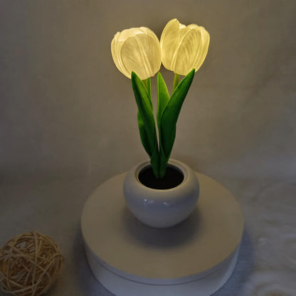 Floroux LED Night Table Lamp | Creative Flower Design | Tulip & Peony | Ambient Light