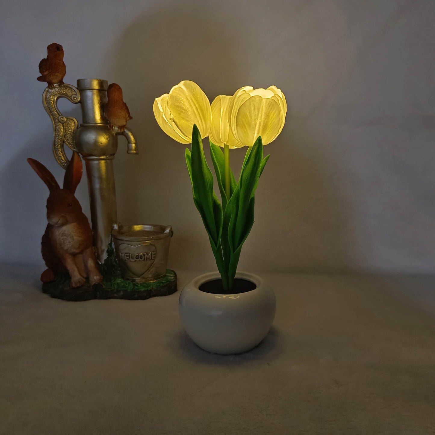 Floroux LED Night Table Lamp | Creative Flower Design | Tulip & Peony | Ambient Light