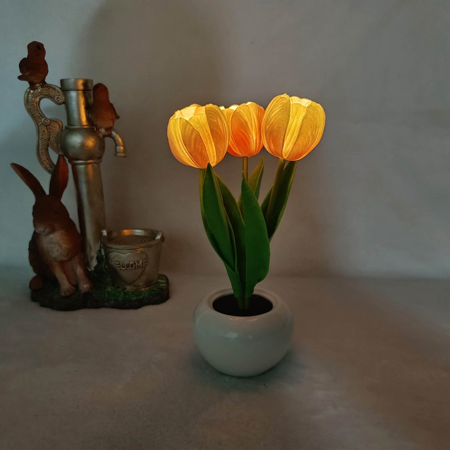 Floroux LED Night Table Lamp | Creative Flower Design | Tulip & Peony | Ambient Light