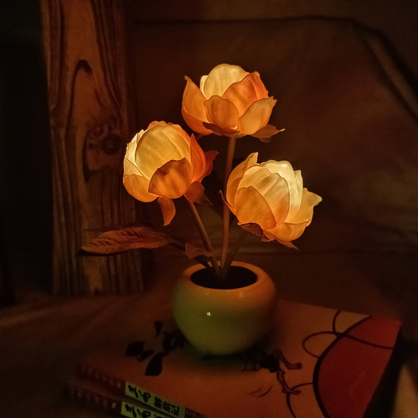 Floroux LED Night Table Lamp | Creative Flower Design | Tulip & Peony | Ambient Light