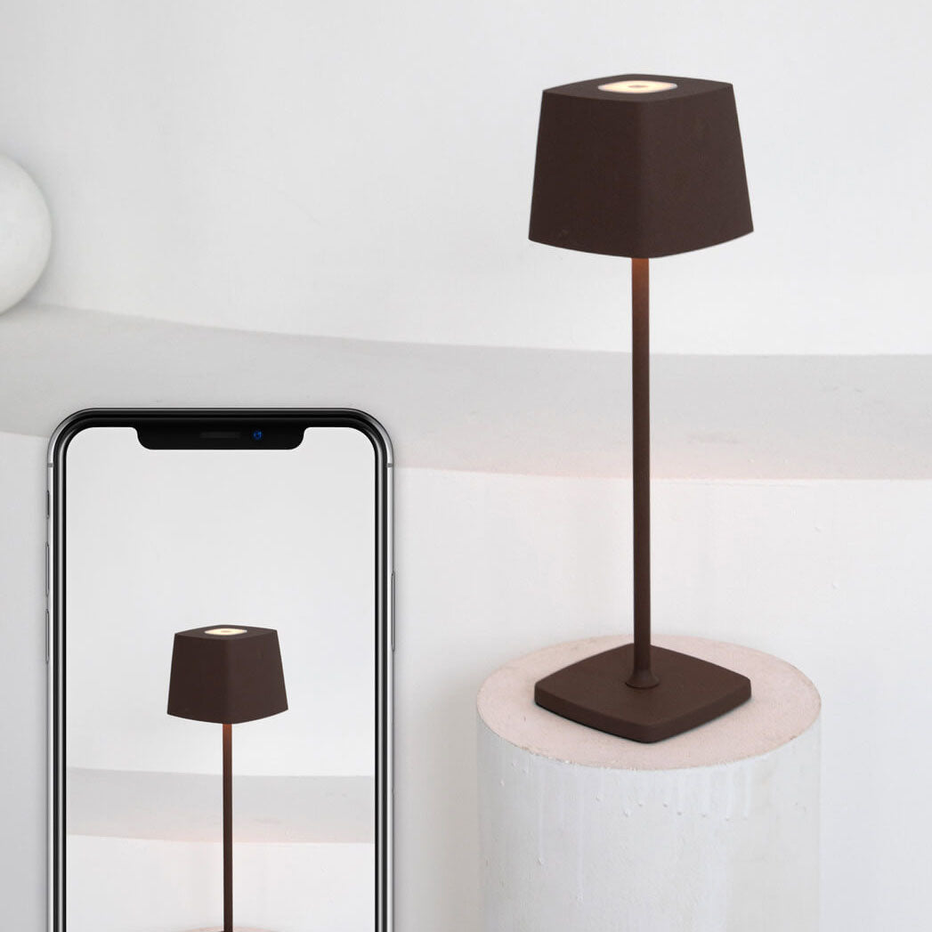 Lampe LED carrée en aluminium