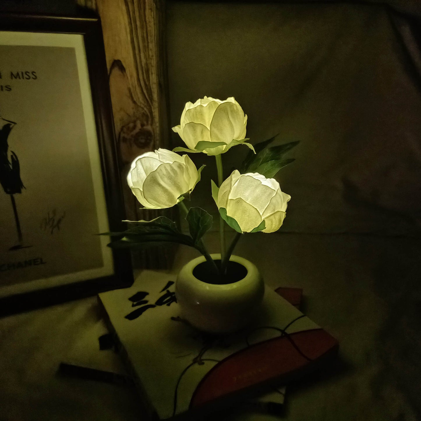 Floroux LED Night Table Lamp | Creative Flower Design | Tulip & Peony | Ambient Light