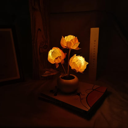 Floroux LED Night Table Lamp | Creative Flower Design | Tulip & Peony | Ambient Light