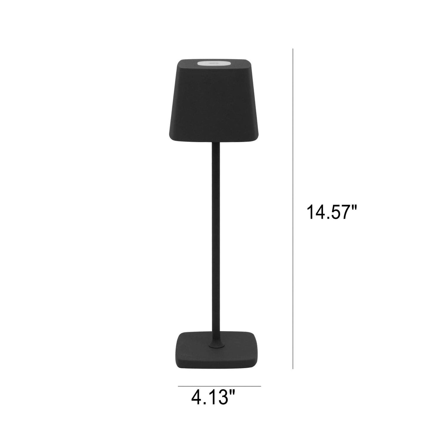 Lampe LED carrée en aluminium