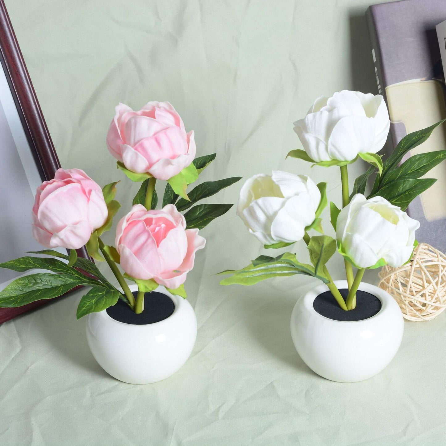 Floroux LED Night Table Lamp | Creative Flower Design | Tulip & Peony | Ambient Light