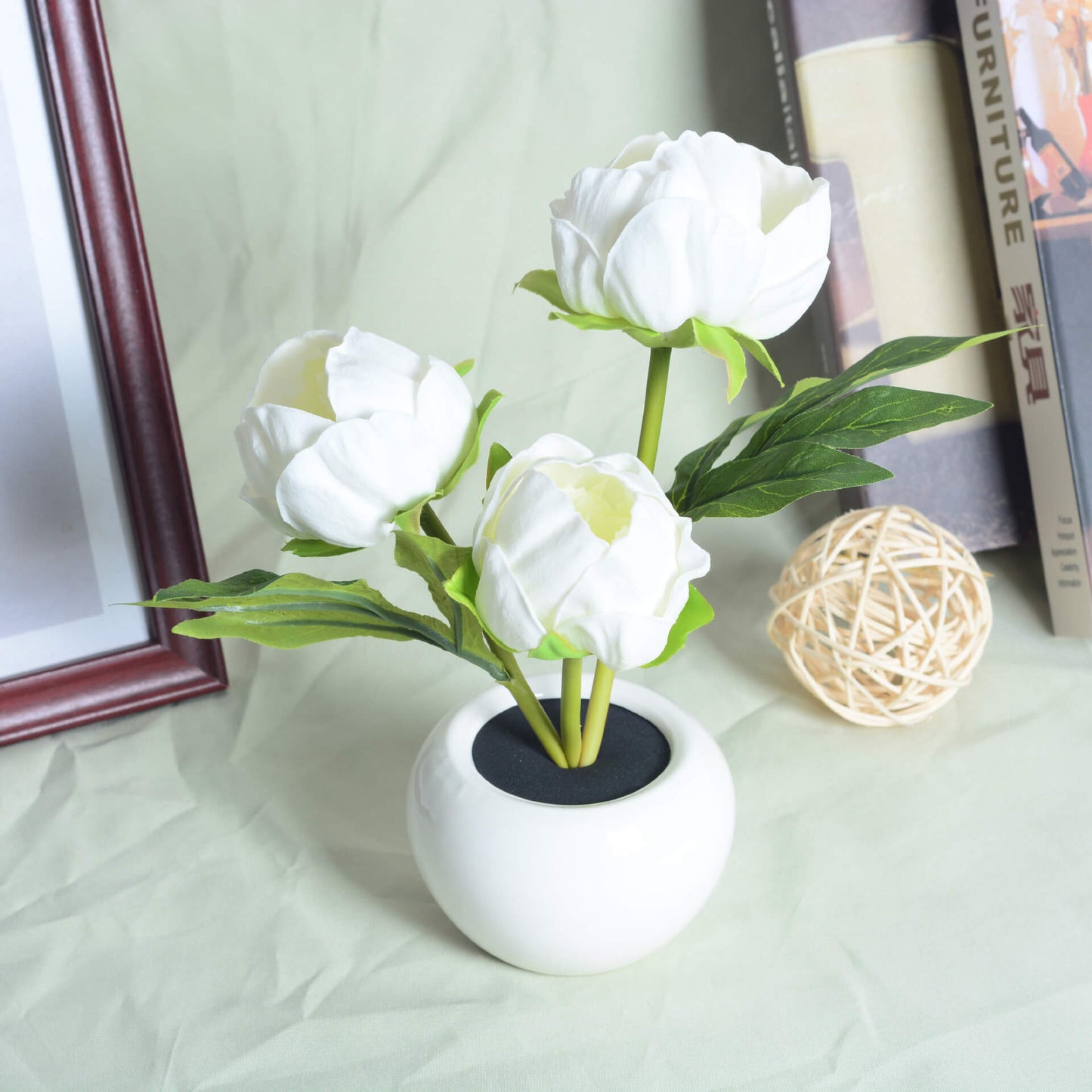 Floroux LED Night Table Lamp | Creative Flower Design | Tulip & Peony | Ambient Light