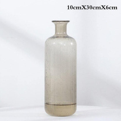 Floroux glass vase with tinted finish | Elegant decoration | Handmade design | Elegance for the home