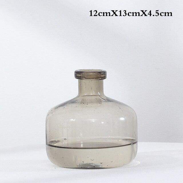 Floroux glass vase with tinted finish | Elegant decoration | Handmade design | Elegance for the home