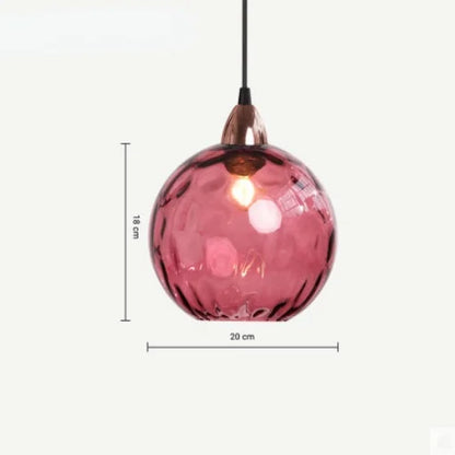 Floroux - Suspension en verre globe