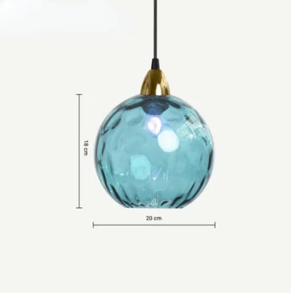 Floroux - Suspension en verre globe
