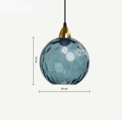 Floroux - Globe en verre suspension