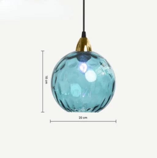 Floroux - Globe en verre suspension