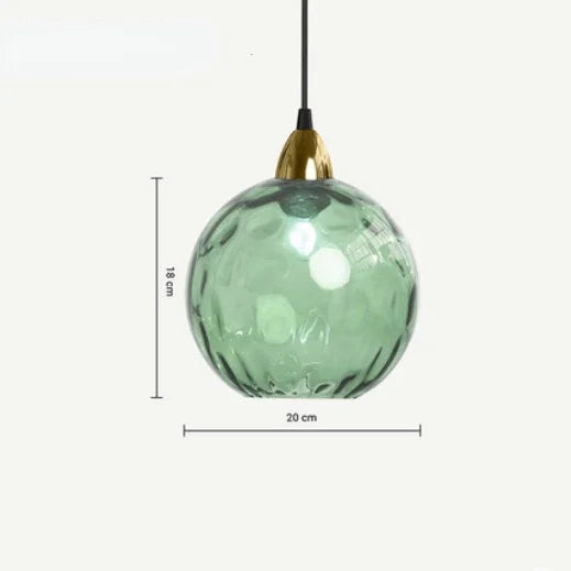 Floroux - Globe en verre suspension