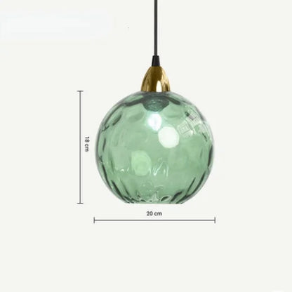 Floroux - Globe en verre suspension