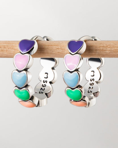 Boucles d'oreilles Célestina's Enchanting Rainbow Love