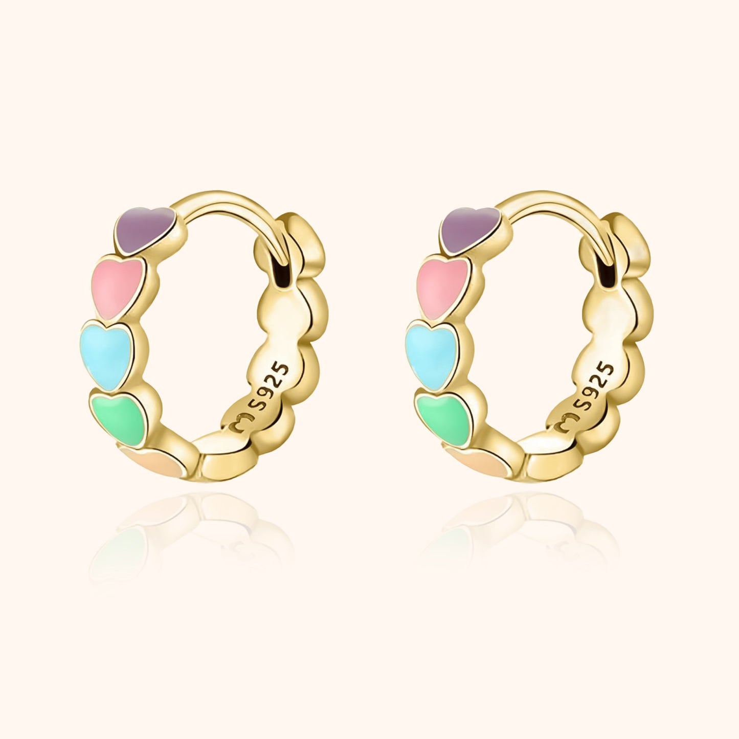 Boucles d'oreilles Célestina's Enchanting Rainbow Love