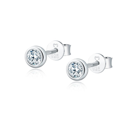 Amira Élégante Boucles d'Oreilles Circulaires Compactes