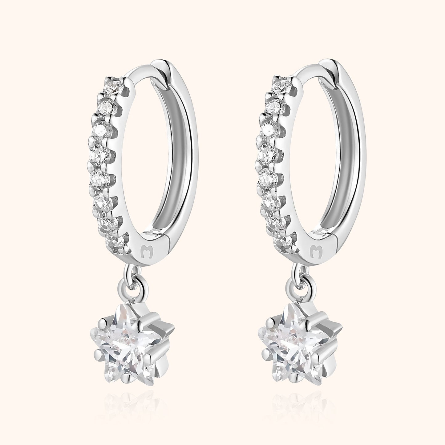 Boucles d'oreilles étoile pendantes élégantes - Lyra