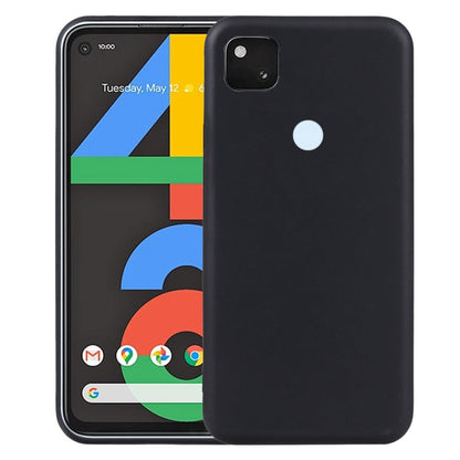 Pour Google Pixel 4a 4G Coque de téléphone TPU (Noir)