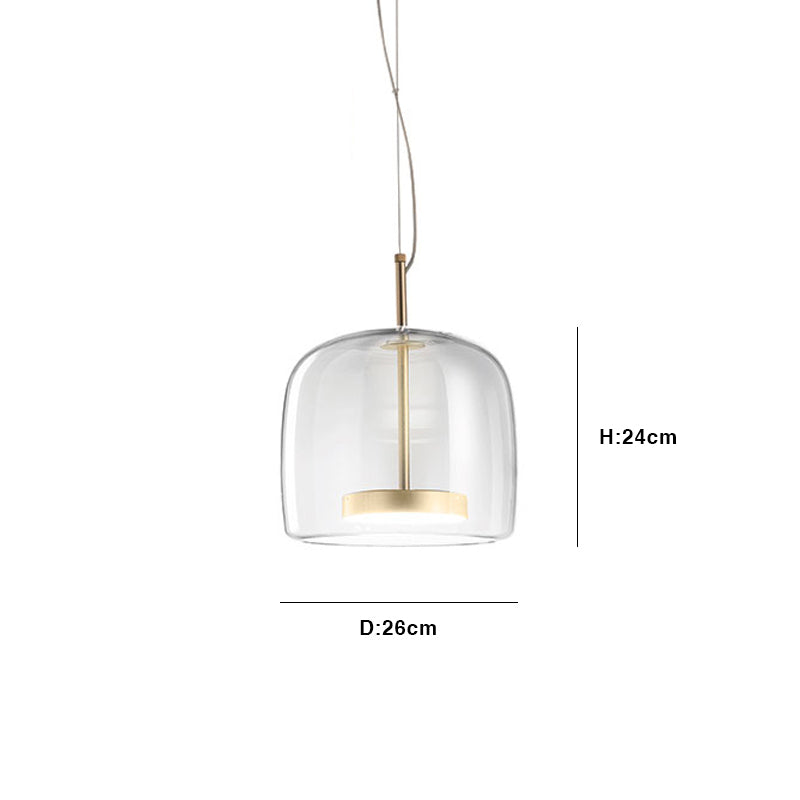 Floroux Hôtel Lampe Suspendue en Verre | Design Moderne | Lumière LED Dimmable