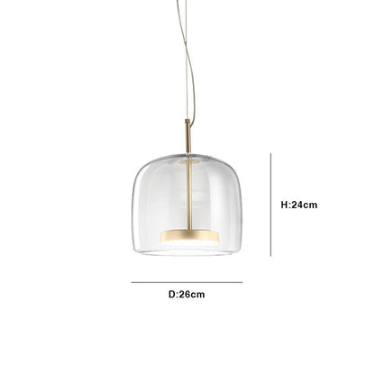 Floroux Hôtel Lampe Suspendue en Verre | Design Moderne | Lumière LED Dimmable