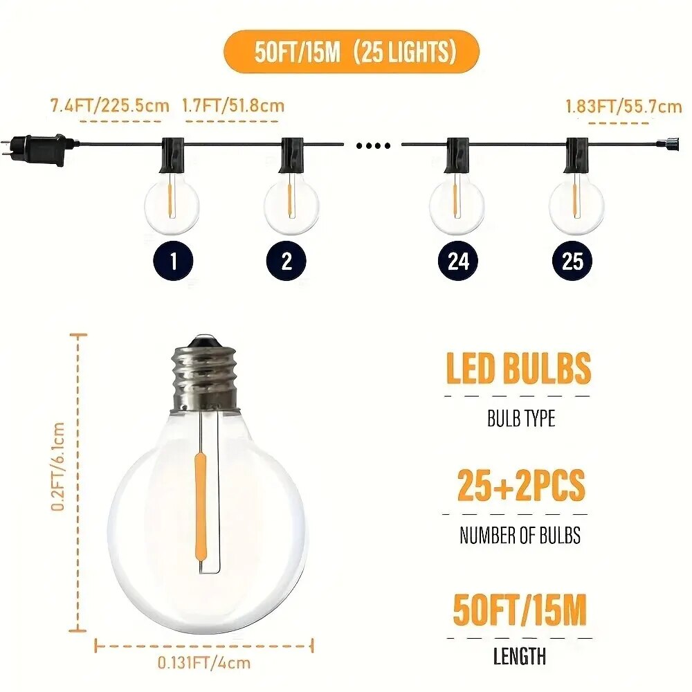 StarlightStrings – guirlandes lumineuses pour l'extérieur